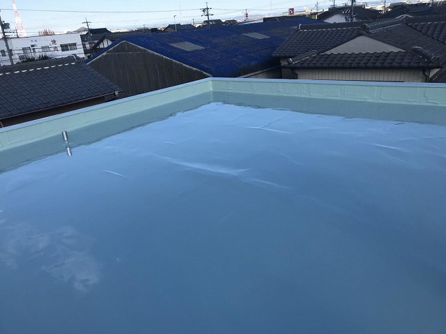 二度塗りの施工